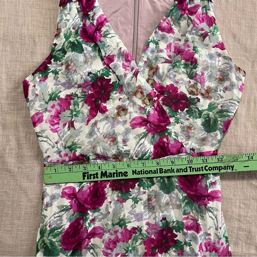 Anthropologie Sundance Champs De Fleur Floral Ruffle Maxi Dress Size 2 Petite - Picture 9 of 9